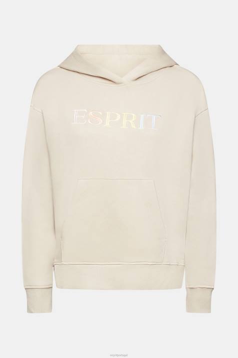 moletons e moletons cinza claro mulheres Esprit moletom com bolso canguru NBHL350
