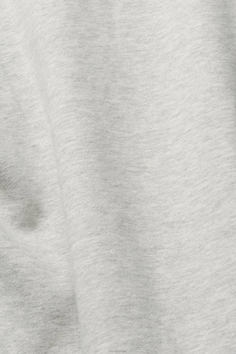 moletons e moletons cinza claro mulheres Esprit moletom com slogan casual NBHL540