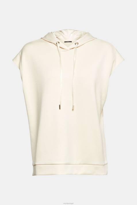 moletons e moletons gelo mulheres Esprit moletom sem mangas com fendas laterais NBHL532