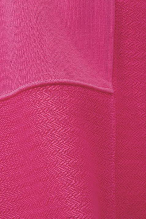 moletons e moletons rosa fúcsia mulheres Esprit moletom cropped com patchwork NBHL290