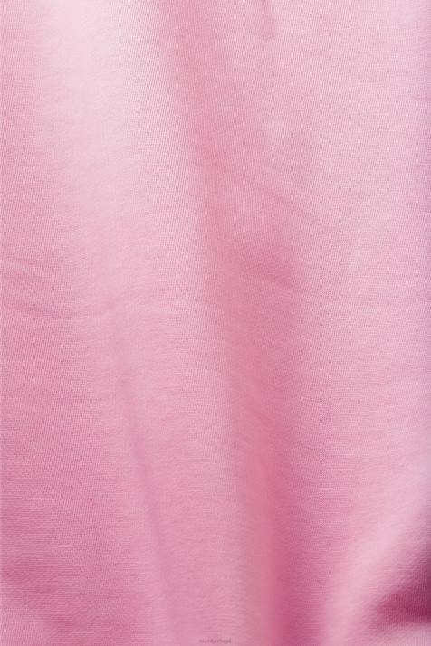 moletons e moletons rosa mulheres Esprit moletom com estampa de logo NBHL172