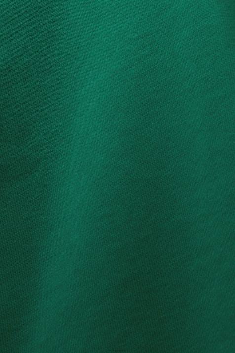 moletons e moletons verde escuro mulheres Esprit moletom com logo bordado, algodão orgânico NBHL8