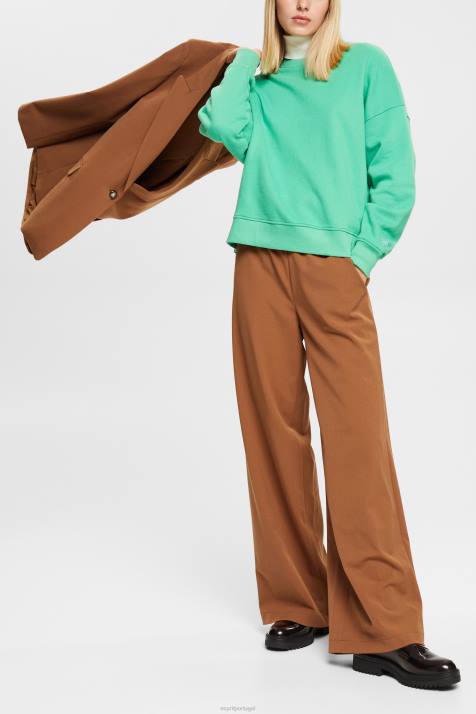 moletons e moletons verde mulheres Esprit moletom com ajuste relaxado NBHL524