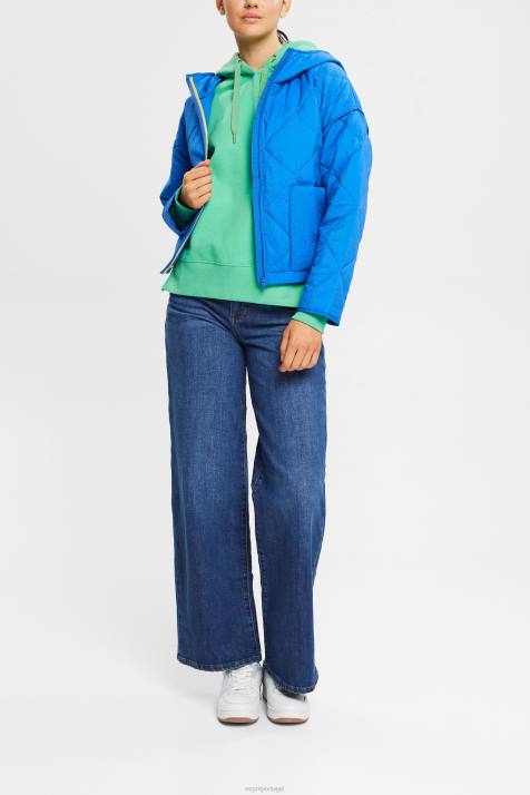 moletons e moletons verde mulheres Esprit moletom com capuz NBHL510