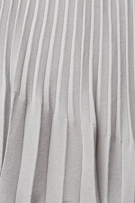 saias cinza médio mulheres Esprit saia midi plissada NBHL481