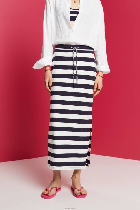 saias marinha mulheres Esprit saias de malha NBHL141