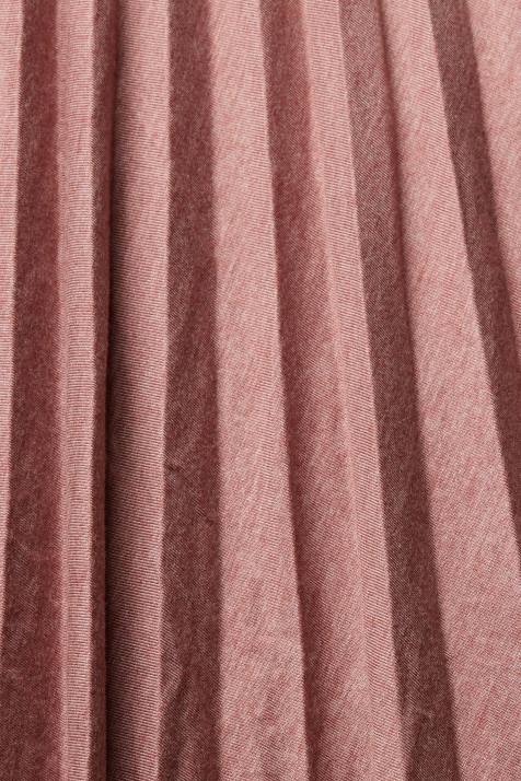 saias terracota mulheres Esprit saia midi plissada NBHL433