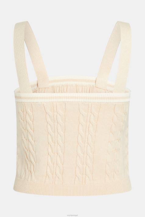 suéteres bege claro mulheres Esprit Camisola de suéter com logo de golfinho NBHL409