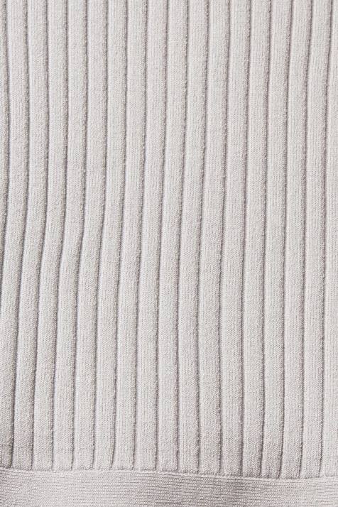 suéteres cinza médio mulheres Esprit top plissado NBHL469