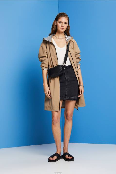 suéteres off white mulheres Esprit suéter canelado, sem mangas, mistura de linho NBHL108