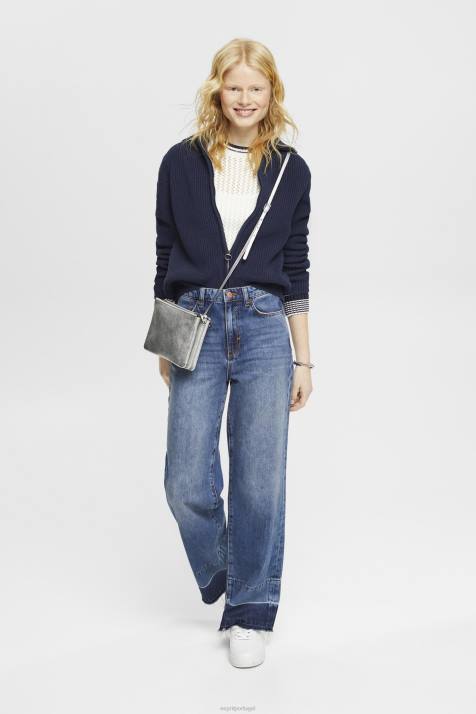 suéteres off white mulheres Esprit suéter estruturado em algodão orgânico NBHL275