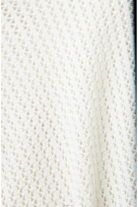 suéteres off white mulheres Esprit suéter estruturado em algodão orgânico NBHL275