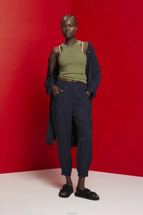 tanque Oliva mulheres Esprit top com nervuras NBHL283