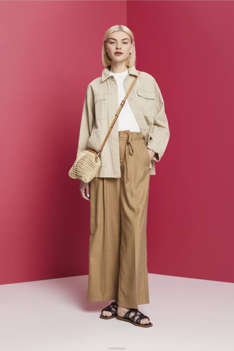 tanque off white mulheres Esprit regata em malha canelada NBHL93