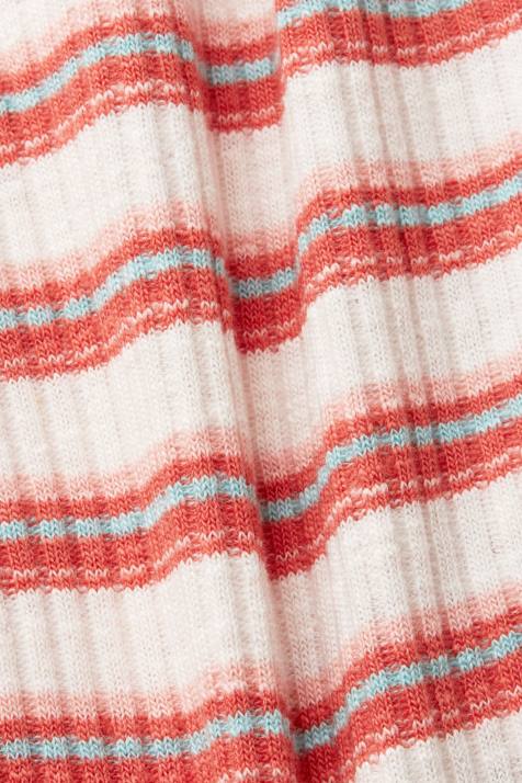 tanque rosa pastel mulheres Esprit regata listrada com nervuras NBHL103