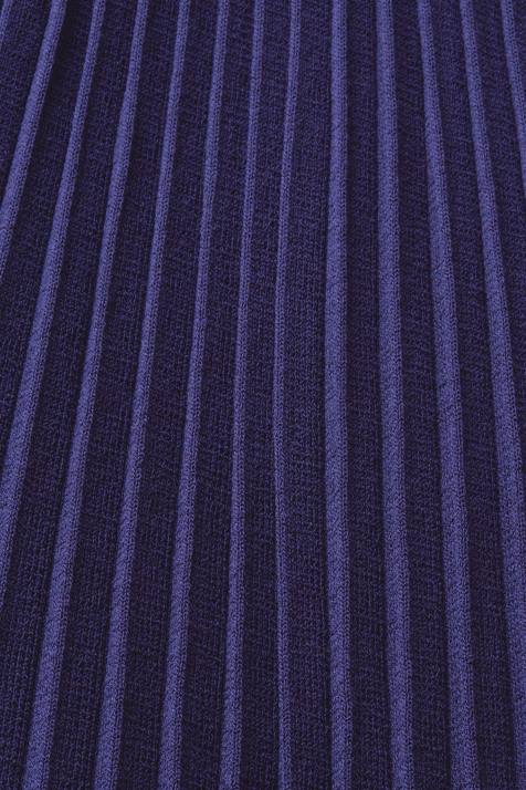 vestidos azul escuro mulheres Esprit vestido midi com pregas e manga curta NBHL122