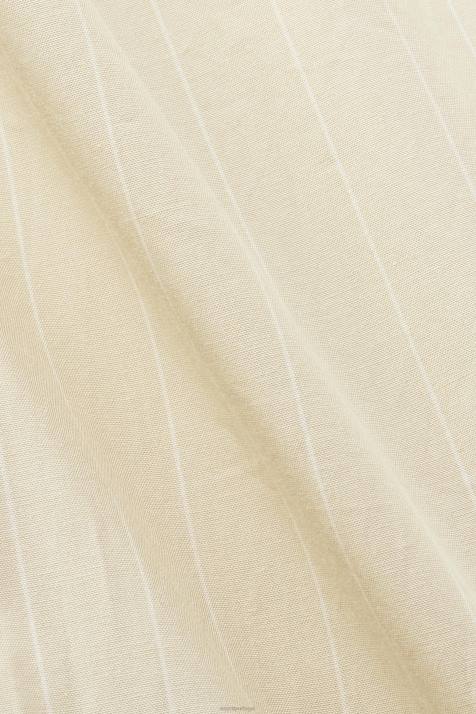 vestidos bege mulheres Esprit vestido camisa listrado, 100% algodão NBHL278