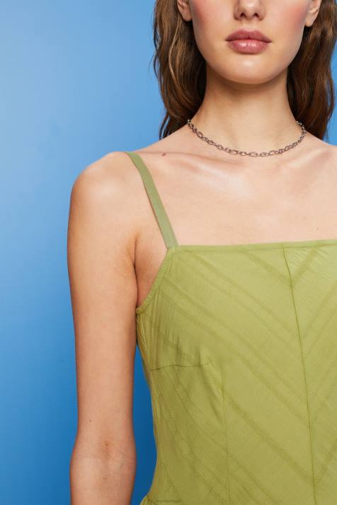 vestidos branco mulheres Esprit minivestido de algodão NBHL42