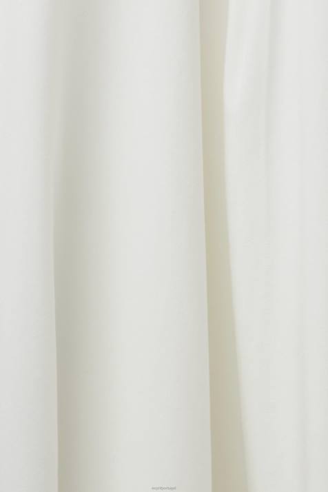 vestidos branco mulheres Esprit vestido midi com bordado, lenzing ecovero NBHL205