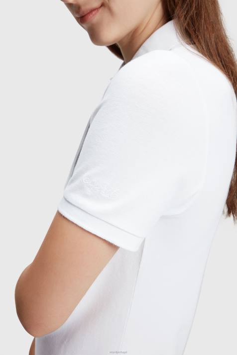 vestidos branco mulheres Esprit vestido polo clássico do Dolphin Tennis Club NBHL505