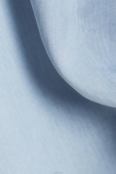 vestidos lavagem com luz azul mulheres Esprit vestidos tecidos NBHL181