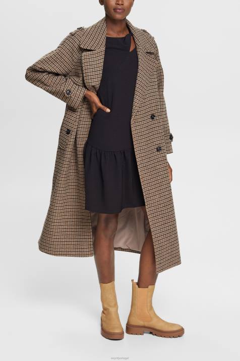 vestidos preto mulheres Esprit minivestido com recorte NBHL429