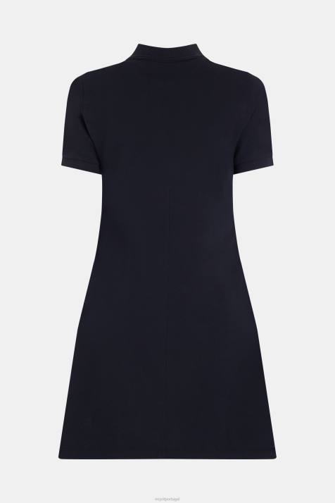 vestidos preto mulheres Esprit vestido polo clássico do Dolphin Tennis Club NBHL504