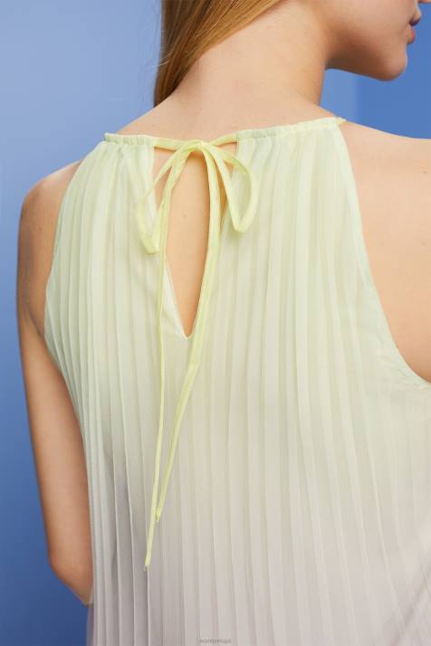 vestidos tolet mulheres Esprit mini vestido plissado NBHL134